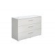 Комод 3 ящики Embawood Прима нью White