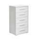 Комод 5 ящиків Embawood Прима нью White
