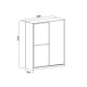 Шафа-купе Embawood Аледо Oak Sonoma (W1800)