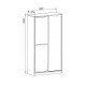 Шафа-купе Embawood Аледо White (W1200) Шафа-купе Embawood Аледо White (W1200)