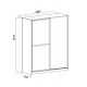 Шафа-купе Embawood Аледо White (W1800)