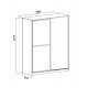 Шафа-купе Embawood Аледо White (W1800)